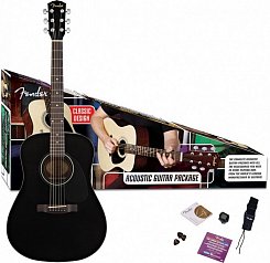 Акустическая гитара с набором FENDER CD-60 DREADNOUGHT PACK, BLACK