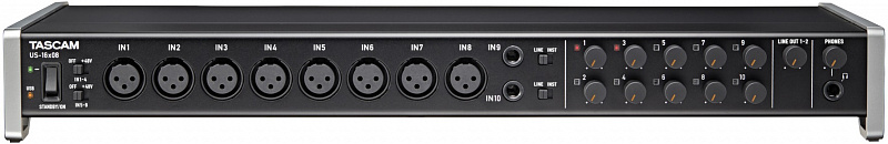 Tascam US-16x08 USB аудио/MIDI интерфейс  в магазине Music-Hummer