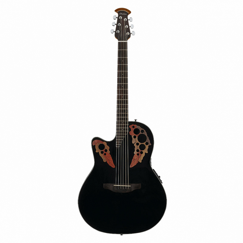 Гитара электроакустическая леворукая OVATION CE44L-5 Celebrity Elite Mid Cutaway Black  в магазине Music-Hummer