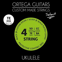 Комплект струн для укулеле тенор Ortega UKSBK-TE Select