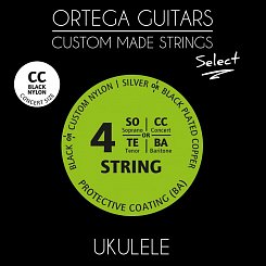 Комплект струн для концертного укулеле Ortega UKSBK-CC Select