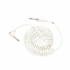FENDER KOIL KORD - 30 INSTRUMENT CABLE WHITE гитарный кабель, цвет- белый, шнур витой