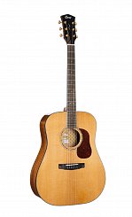 GOLD-D6-WCASE-NAT Gold Series Акустическая гитара, цвет натуральный глянцевый, с футляром, Cort