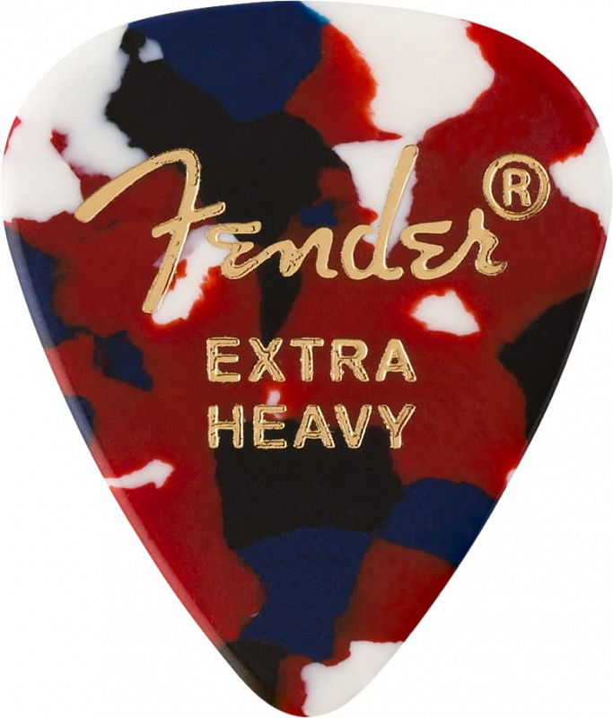 FENDER 351 Shape Premium Picks Extra Heavy Confetti 12 Count в магазине Music-Hummer