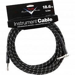 FENDER CUSTOM SHOP 18.6 INSTRUMENT CABLE TWEED инструментальный кабель, 5,5 м, твидовая оболочка
