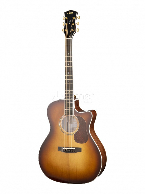 Gold-A8-WCASE-LB Gold Series Электро-акустическая гитара,с вырезом, санберст, с чехлом, Cort в магазине Music-Hummer