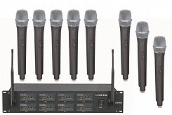 Радиосистема 8 ручных микрофонов Opus UHF 808HH