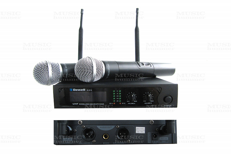 Keromei (Dewell) D 910 радиосистема с двумя ручными микрофонами в магазине Music-Hummer