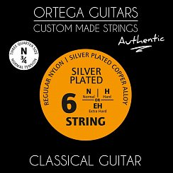 Комплект струн для классической гитары Ortega NYA34N Authentic