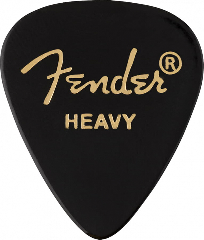 FENDER 351 Shape Premium Picks Heavy Black 12 Count в магазине Music-Hummer