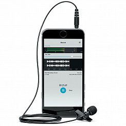 SHURE MVL конденсаторный петличный микрофон для записи на мобильный телефон или планшетный компьютер