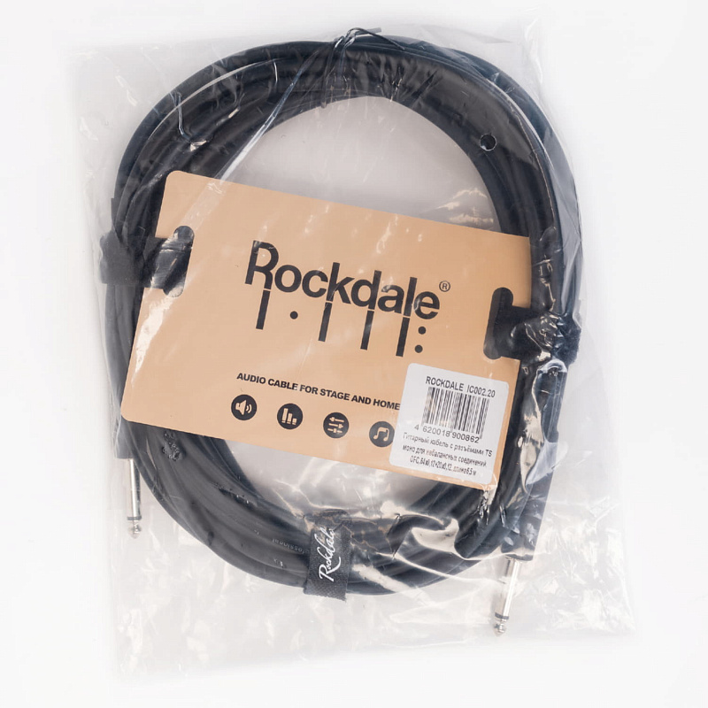 Гитарный кабель ROCKDALE IC002.20 в магазине Music-Hummer