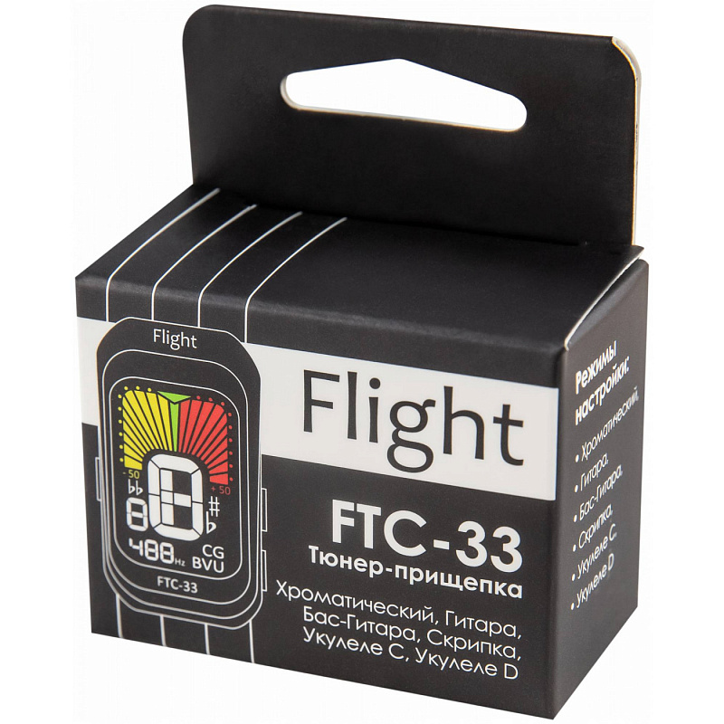 Тюнер хроматический FLIGHT FTC 33 в магазине Music-Hummer