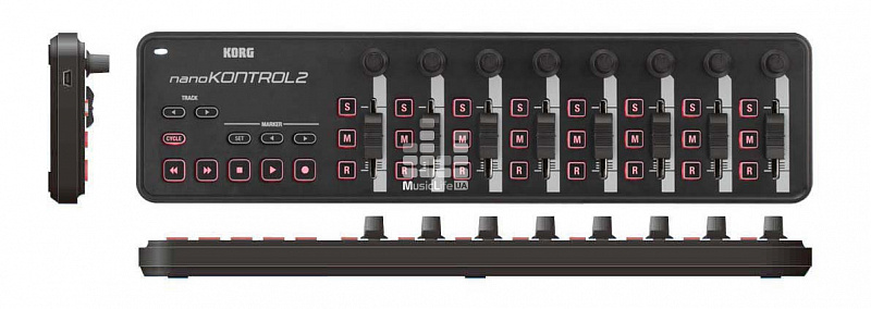 KORG NANOKONTROL2-BK портативный USB-MIDI-контроллер, цвет черный в магазине Music-Hummer