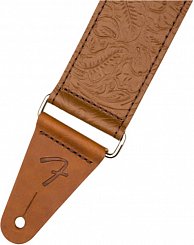 FENDER Tooled Leather Guitar Strap 2` Brown