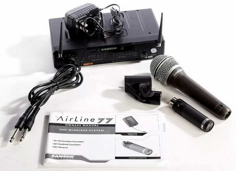 Ручная микрофонная радиосистема с микрофоном Samson AIRLINE 77 AX1+CR77 Series Q7 ch #E4 в магазине Music-Hummer