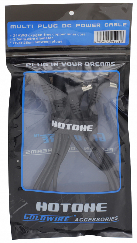 Разветвитель адаптера питания Hotone 5-Plug Angled Head DC Power Cable в магазине Music-Hummer