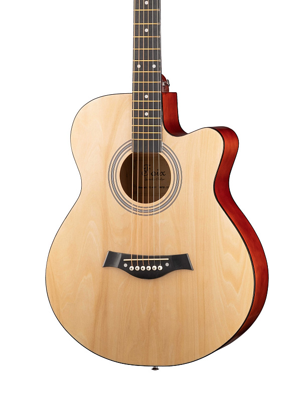 FFG-4001C-NAT Акустическая гитара, с вырезом, цвет натуральный, Foix в магазине Music-Hummer