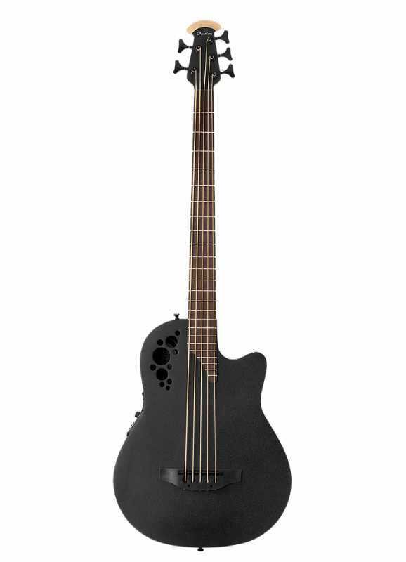 Электроакустическая бас-гитара OVATION B7785TX-5 ELITE Mid Cutaway Black Textured в магазине Music-Hummer