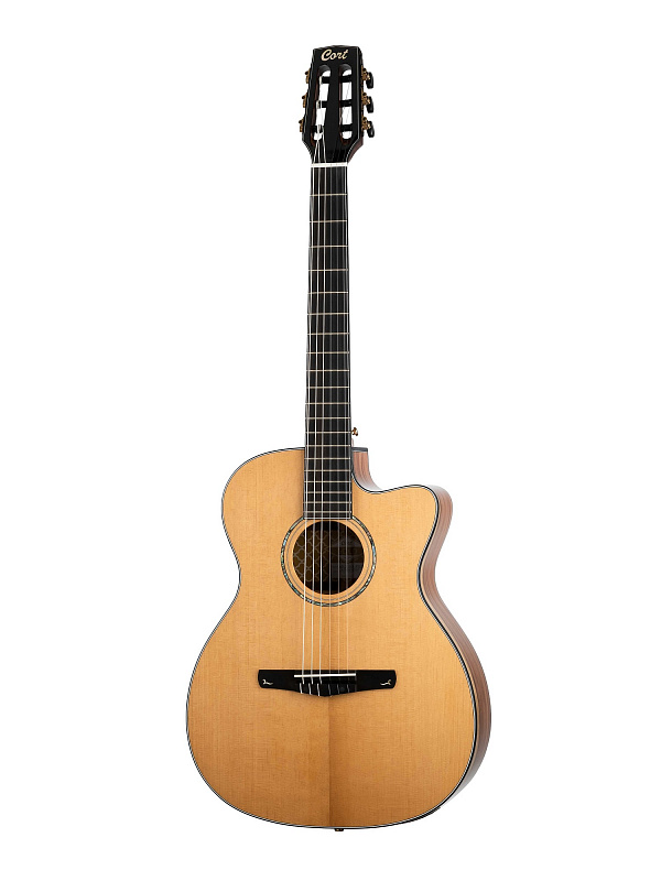 Gold-OC8-NYLON-WCASE-NAT Классическая гитара со звукоснимателем, с вырезом, с чехлом, Cort в магазине Music-Hummer