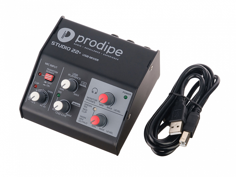 STUDIO22+ Аудио интерфейс USB, Prodipe в магазине Music-Hummer