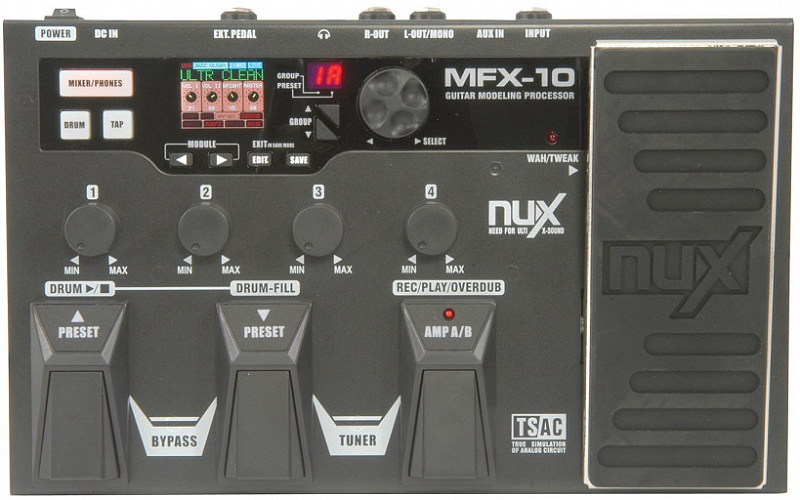Гитарный процессор Cherub NUX-MFX-10 в магазине Music-Hummer