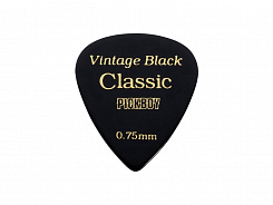 Медиаторы Pickboy GP-07/075 Celluloid Vintage Classic Black