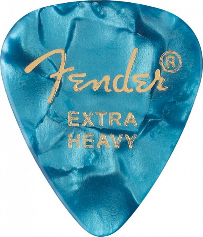 FENDER 351 Shape Premium Picks Extra Heavy Ocean Turquoise 12 Count в магазине Music-Hummer