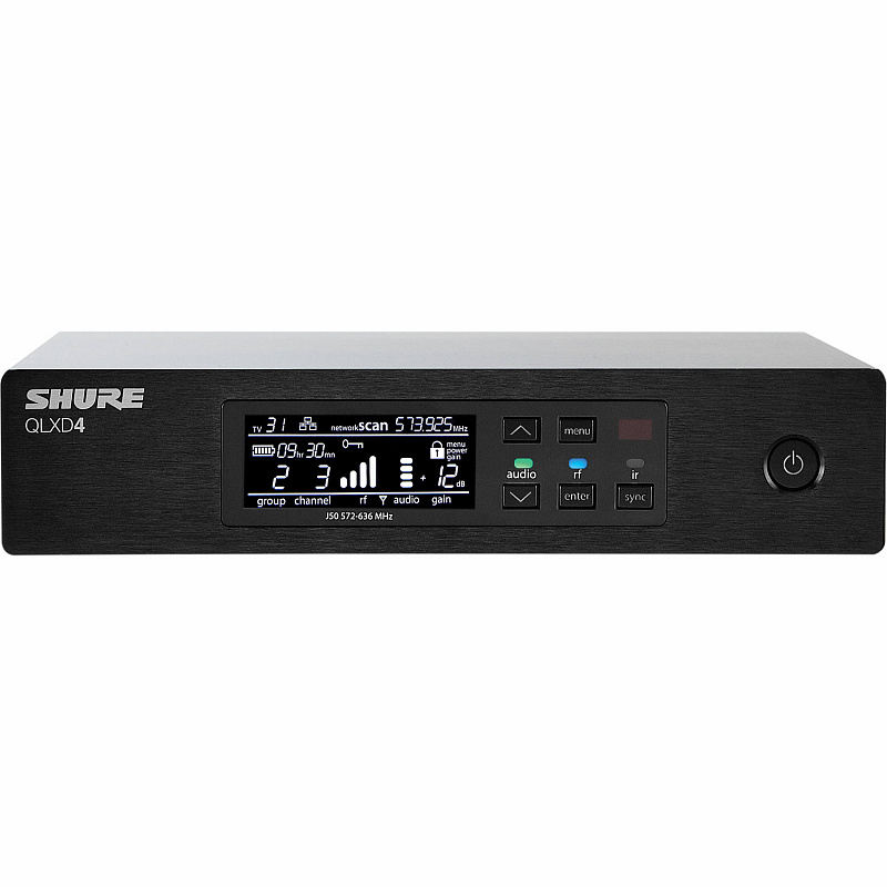 SHURE QLXD4E K51 606 - 670 MHz портативный одноканальный приемник в магазине Music-Hummer
