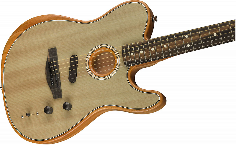 Моделирующая полуакустическая гитара FENDER American Acoustasonic Telecaster Sonic Gray в магазине Music-Hummer