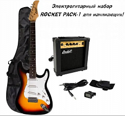 Комплект с электрогитарой ROCKET PACK-1 SB