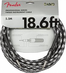 FENDER Professional Series Instrument Cable Straight/Straight 18.6` Winter Camo