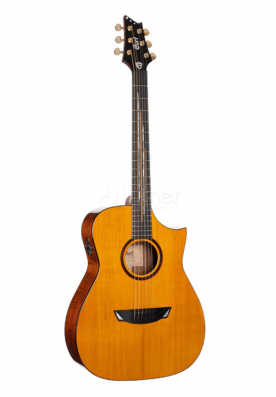 LUXE-II-WCASE-NAT Frank Gambale Series Электро-акустическая гитара, цвет натуральный, с чехлом, Cort в магазине Music-Hummer