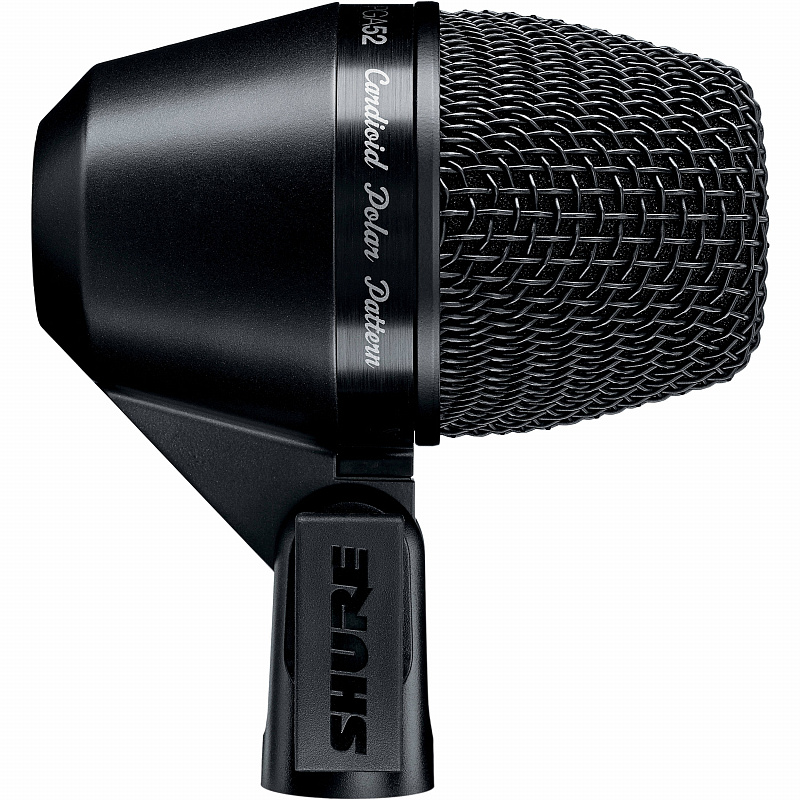 SHURE PGA52-XLR кардиоидный микрофон для ударных, c кабелем XLR -XLR в магазине Music-Hummer