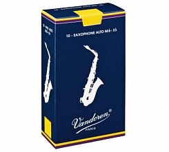 Vandoren SR214  трости для альт-саксофона , традиционные (синяя пачка), №4, (упаковка 10 шт. )