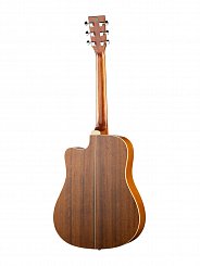 Акустическая гитара, с вырезом, цвет натуральный Caraya F668C-N