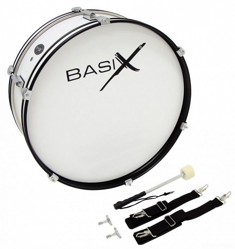 Бас-барабан маршевый BASIX Junior Bass Drum 22х7 в магазине Music-Hummer