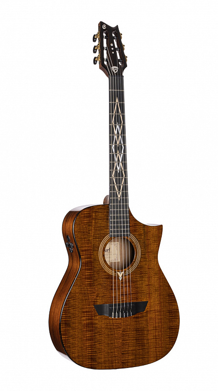 LUXE-NYLON-BR Frank Gambale Luxe Series Классическая гитара со звукоснимателем, с чехлом, Cort в магазине Music-Hummer