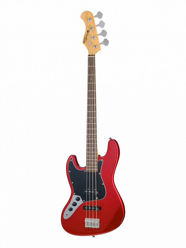 Бас-гитара Prodipe JMFJB80LHRACAR JB80LHRA, леворукая, красная в магазине Music-Hummer