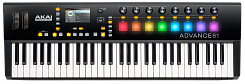 AKAI PRO ADVANCE 61 MIDI-клавиатура, 61 клавиша с послекасанием, встроенный 4,3-дюймовый цветной экран