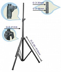 Soundking DB005W стойка для акустической системы, 2,2 м. 60 кг. алюминевая