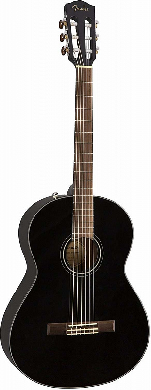 Классическая гитара FENDER CN-60S Nylon Black в магазине Music-Hummer
