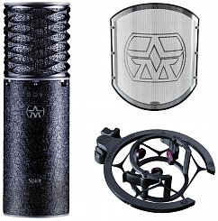 Конденсаторный проводной микрофон Aston Microphones SPIRIT BLACK BUNDLE